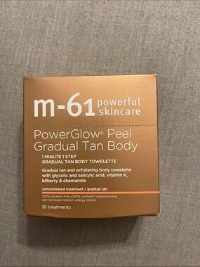 m-61 PowerGlow Peel Gradual Tan Body Towelettes - Bronze